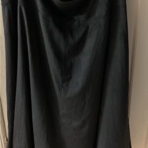 Women’s NorthStyle Faux Black Suede Skirt Size 2 X
